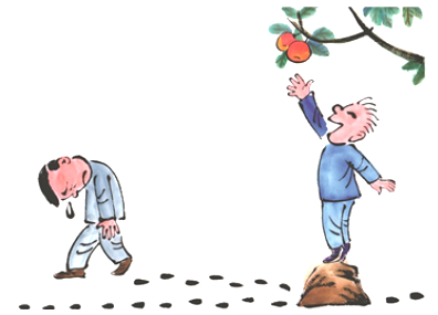 【答案解析】【试题id=1773646】把绊脚石当成垫脚石 著名漫画家