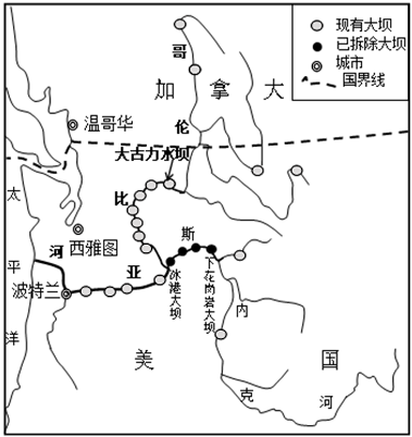 哥伦比亚河流域地图图片