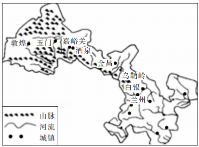 甘肃地图简笔画清晰图片