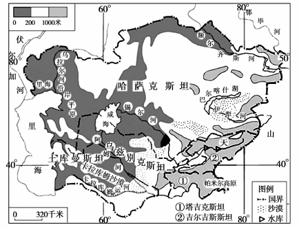 中亚人口特征_中亚人口密度分布地图