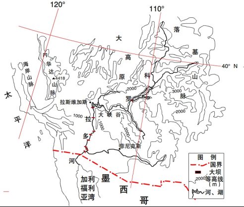 科罗拉多河地理位置图片