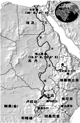 喀土穆地图位置图片